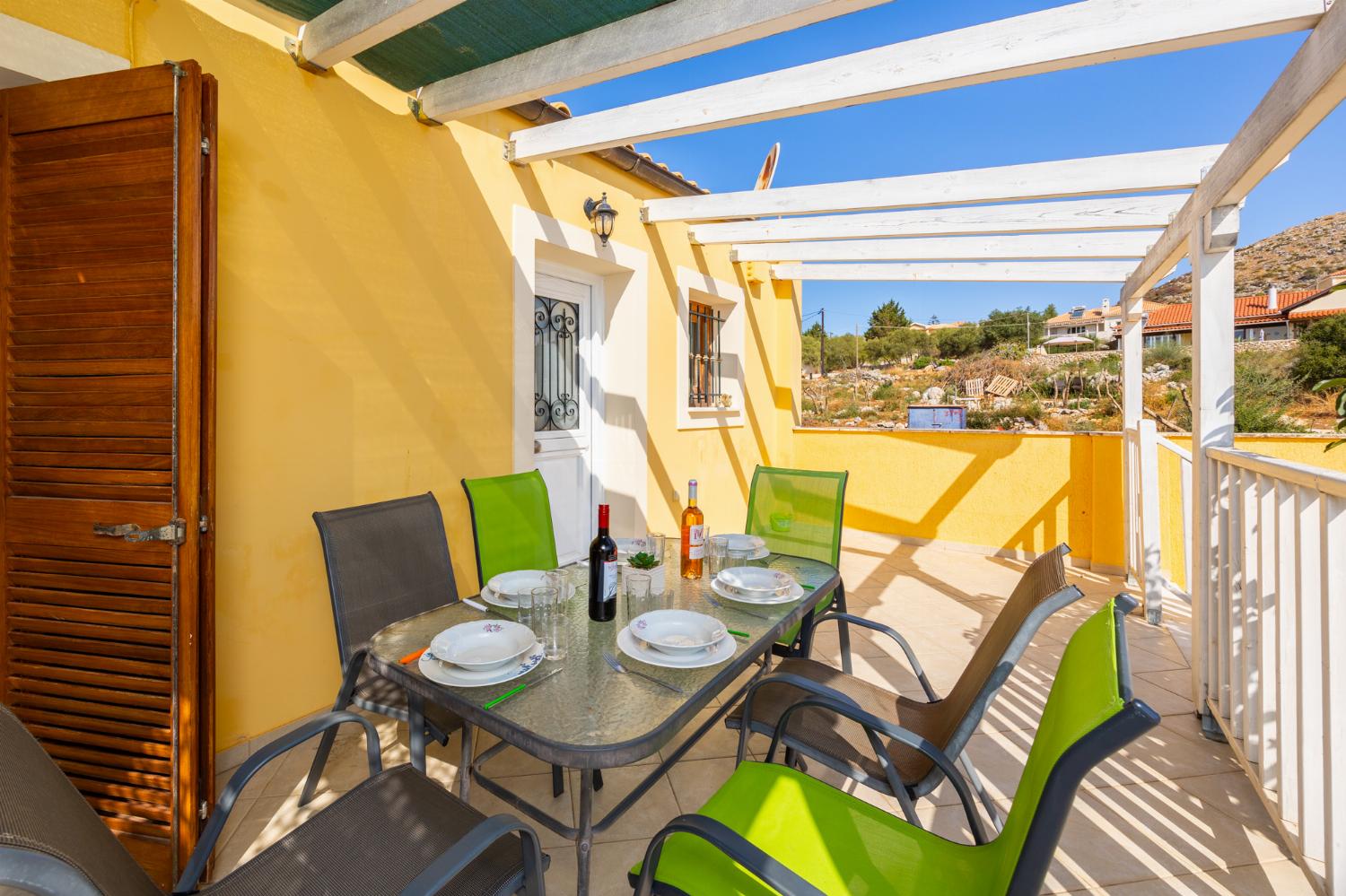Sheltered terrace area