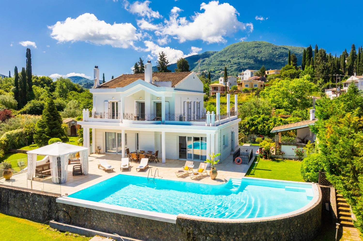 ,Beautiful villa with private pool, terrace, and garden