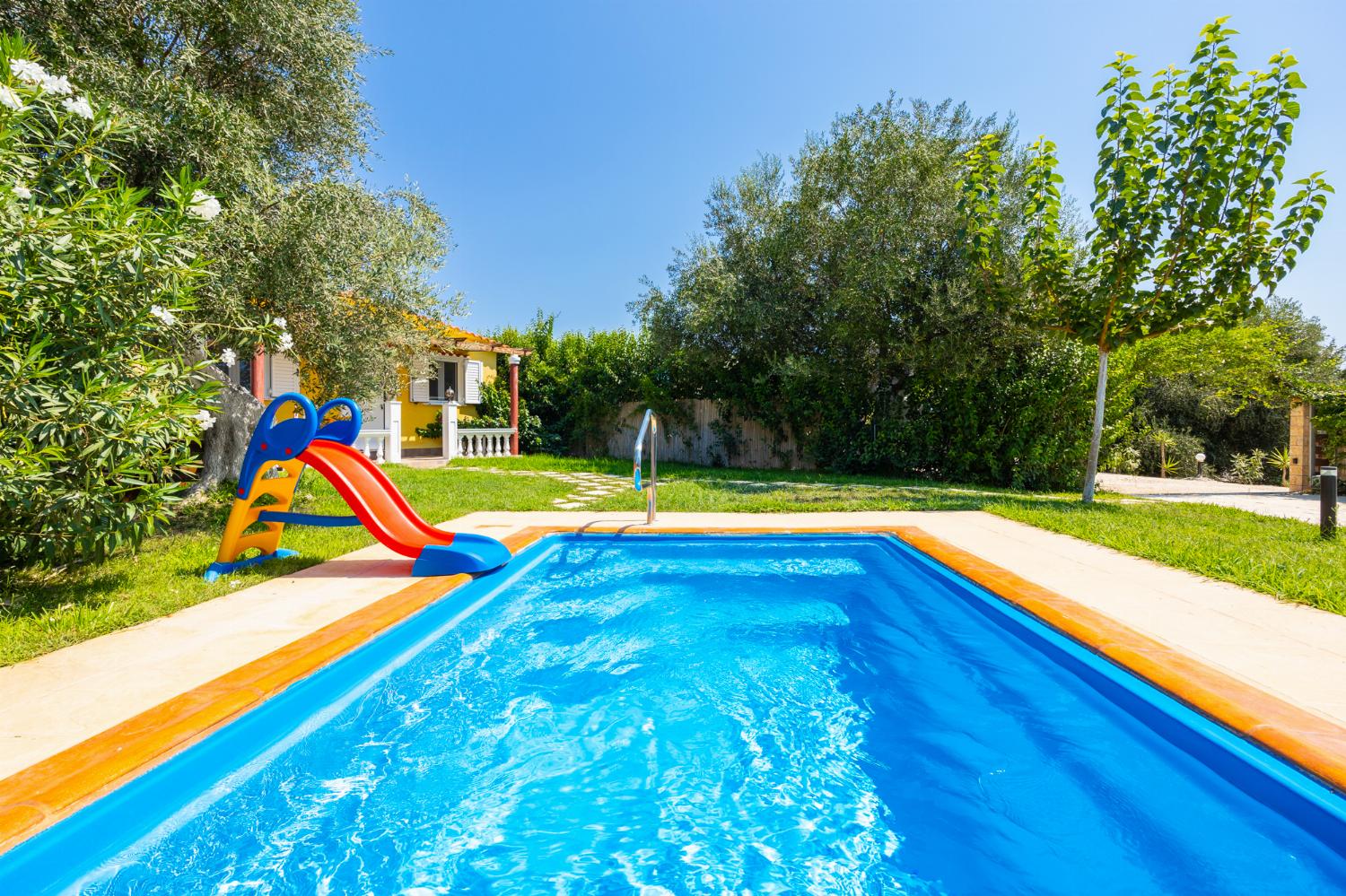 ,Private pool, terrace, and garden