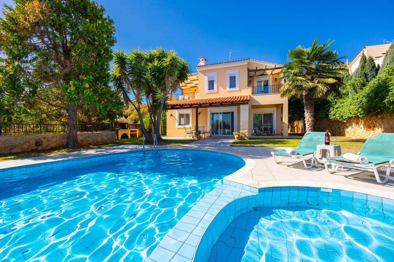 ,Beautiful villa with private pool, terrace, and garden