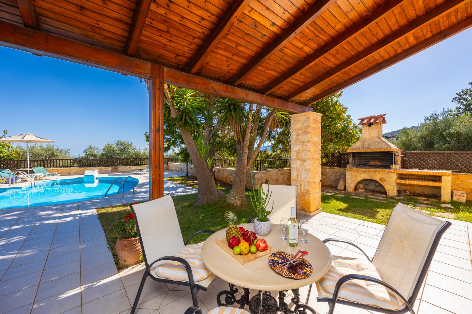 Sheltered terrace area