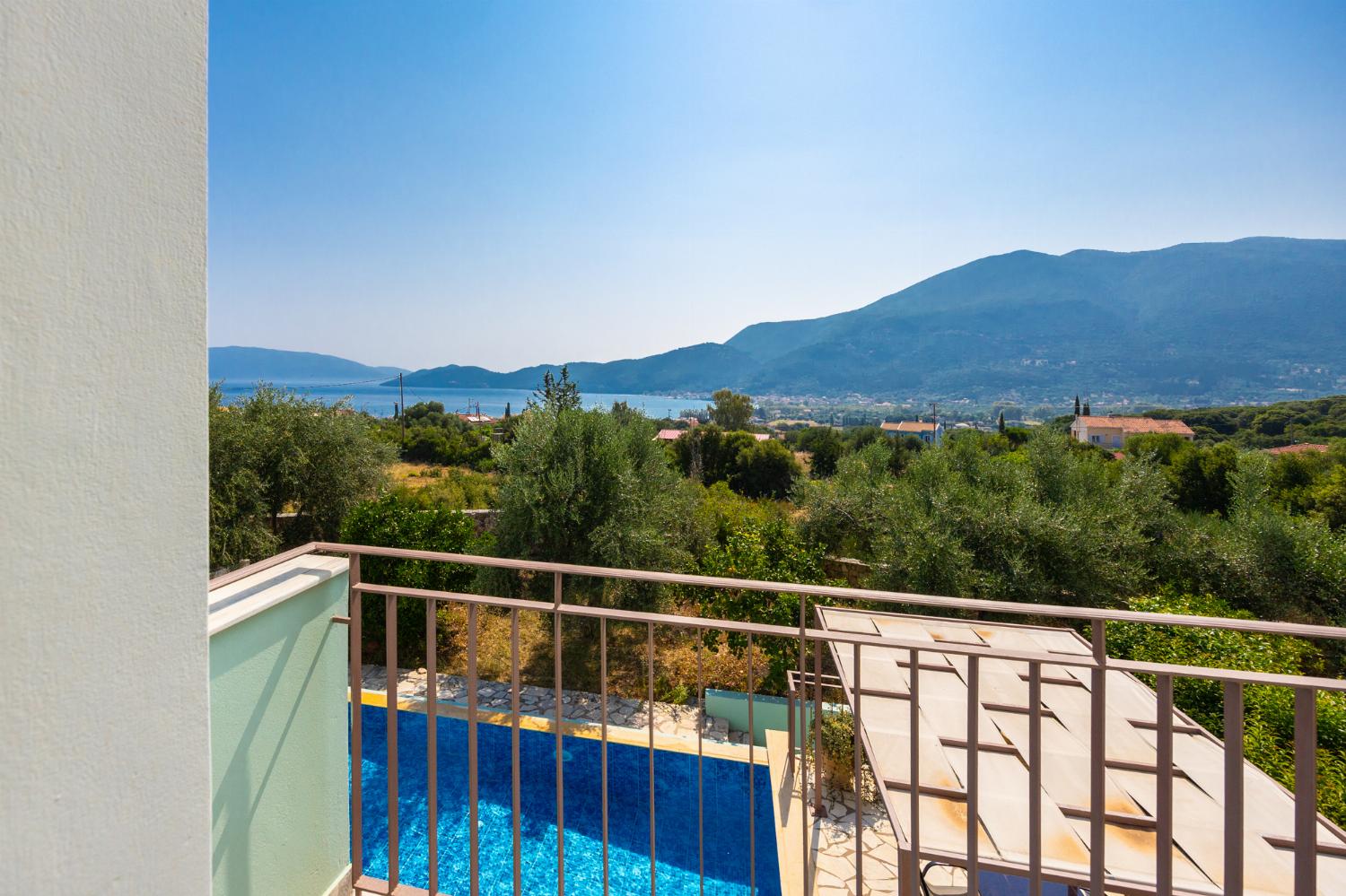 Balcony with sea views