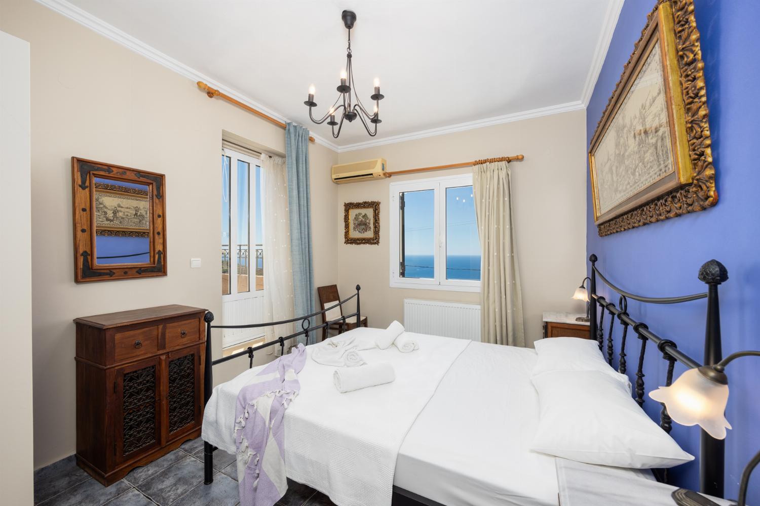 Double bedroom with A/C and sea views