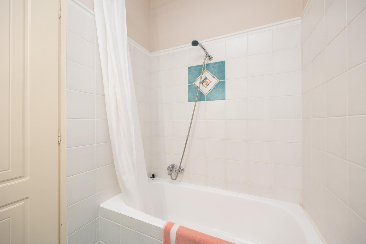 Downstairs apartment: family bathroom with bath and shower