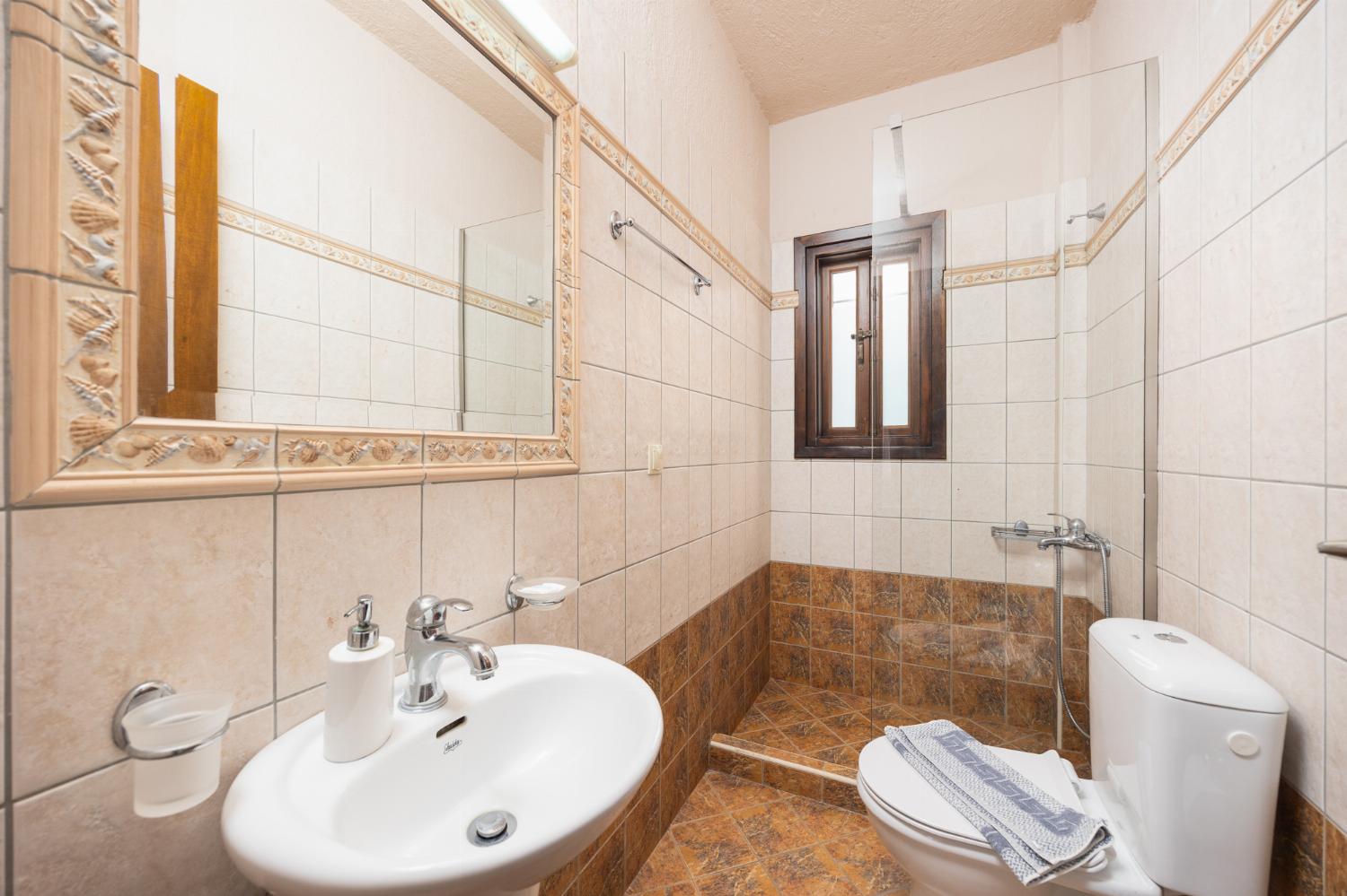 Unit 1: family bathroom with shower