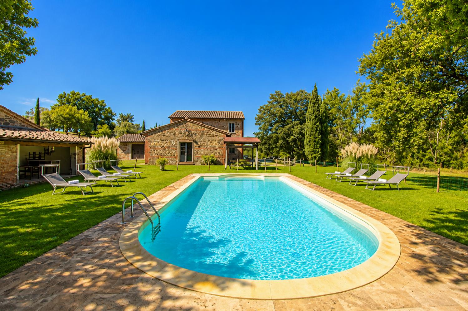 ,Private pool, terrace and garden