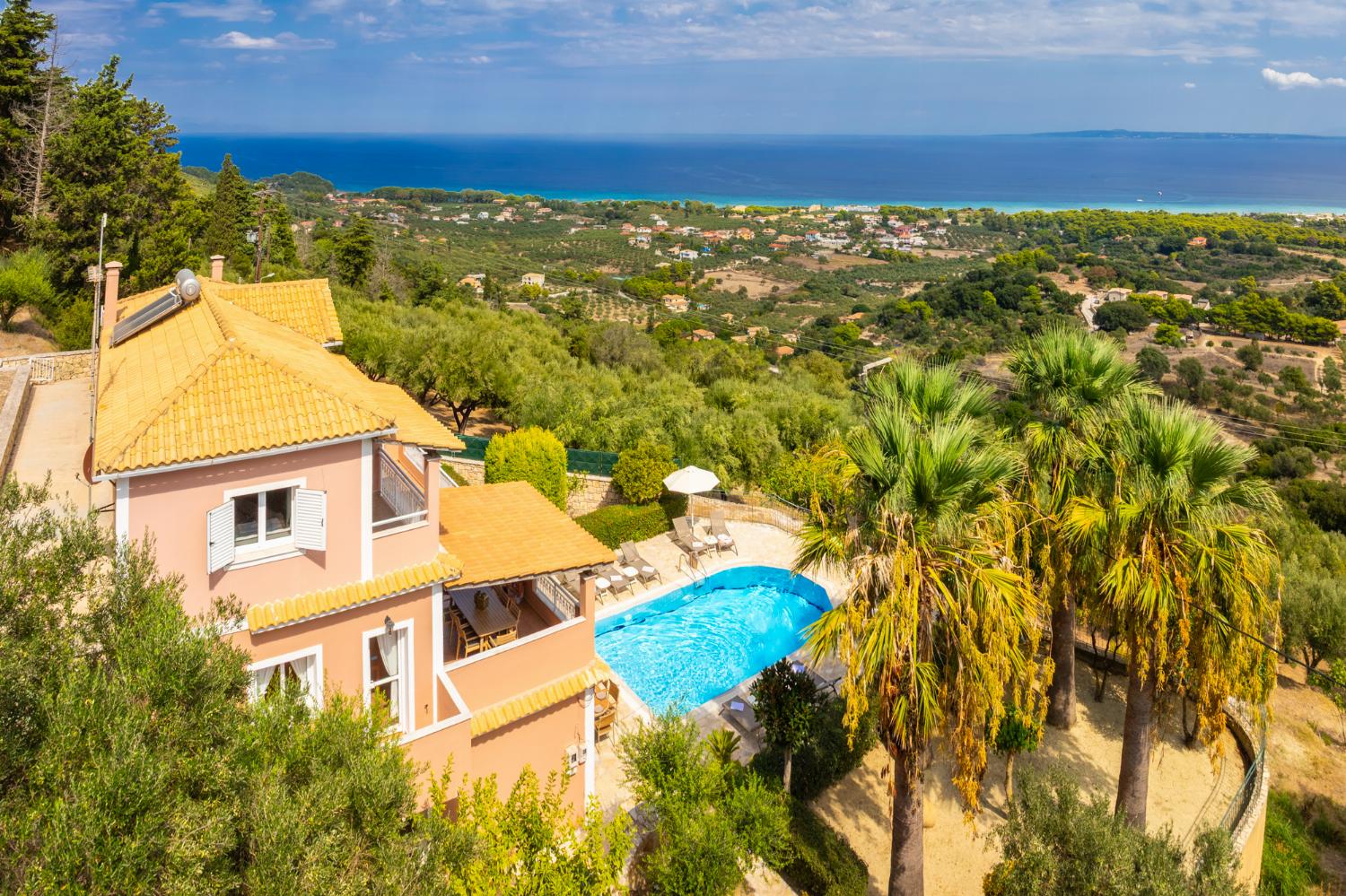 Beautiful villa with private pool and terrace with sea views