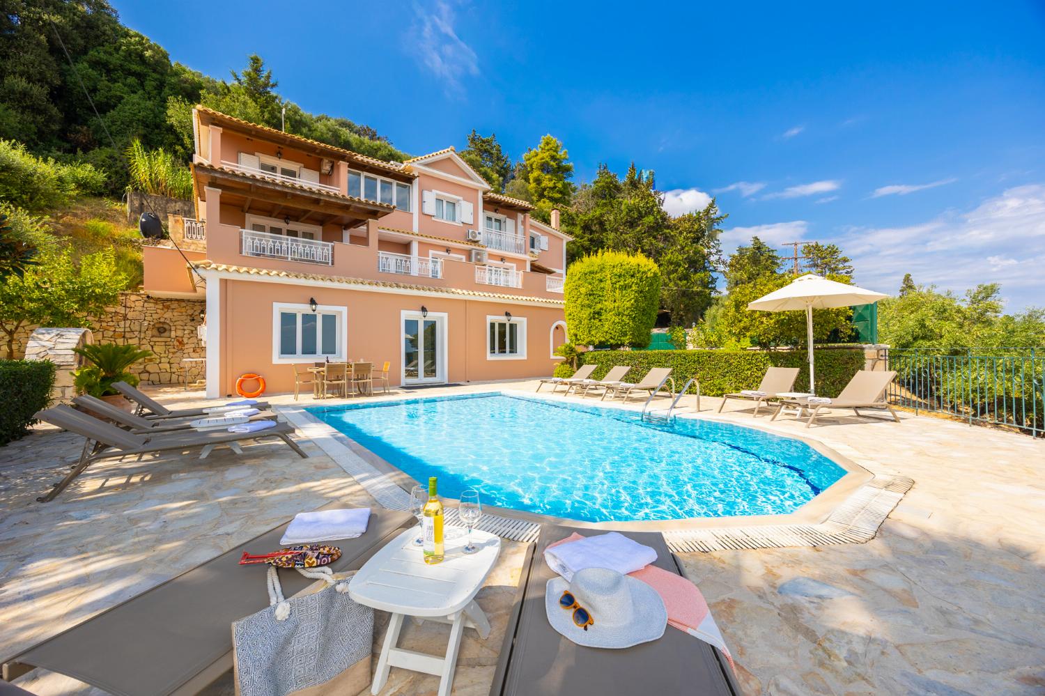 Beautiful villa with private pool and terrace with sea views