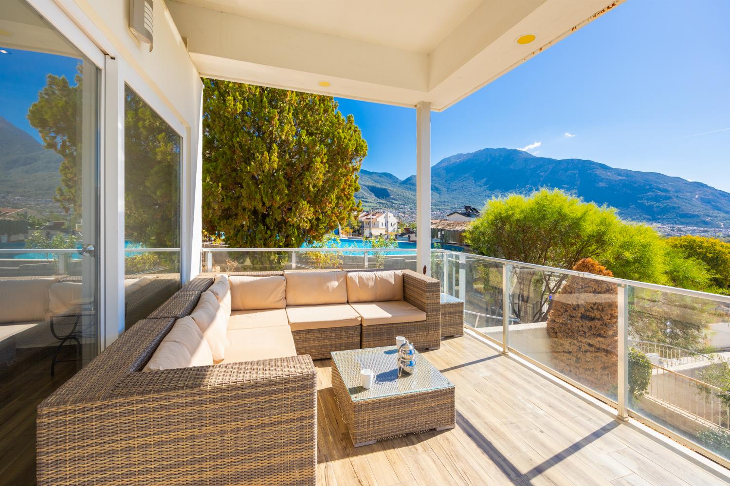 Sheltered terrace area