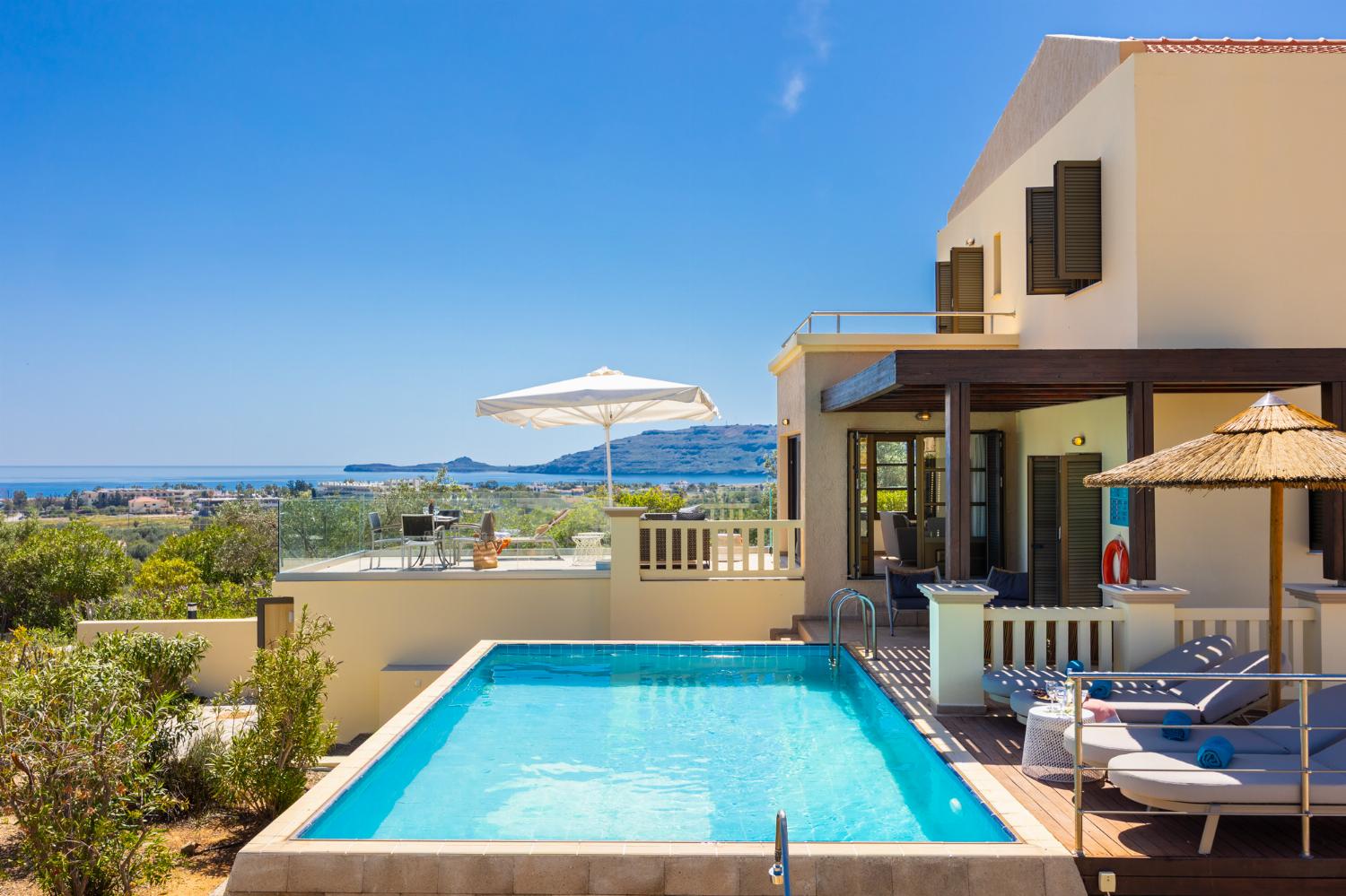 Beautiful villa with private pool and terrace with sea views