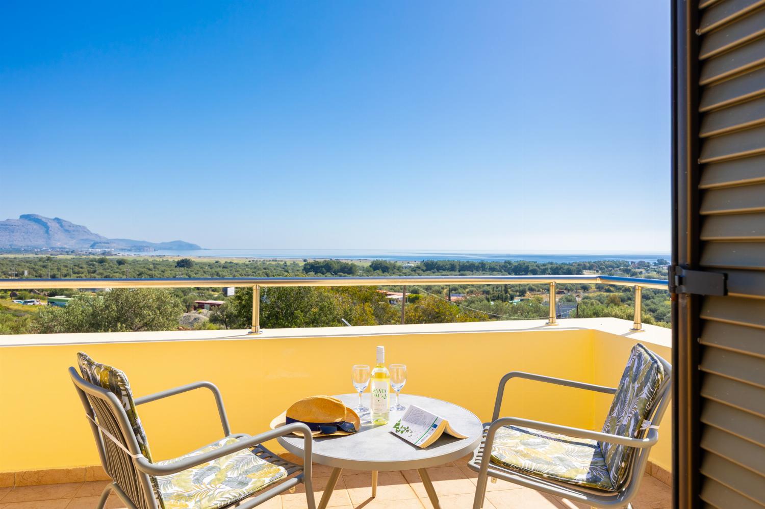 Balcony with sea views