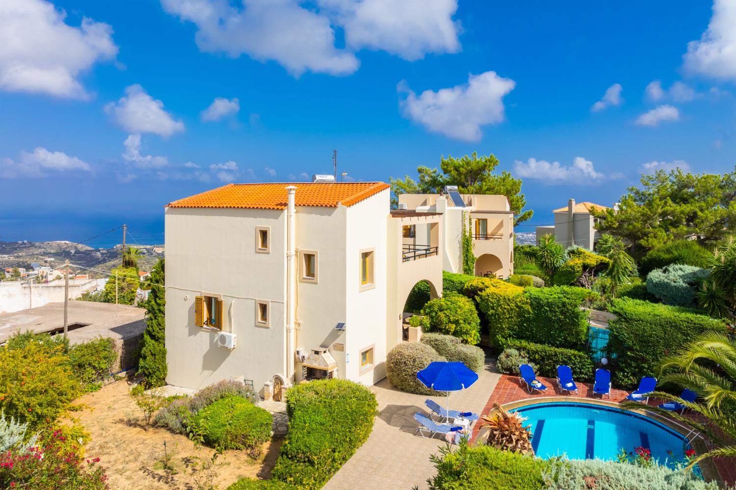 ,Aerial view of villa