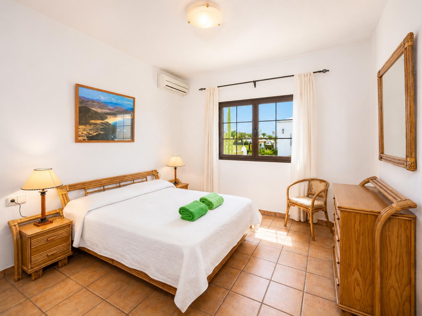 Double bedroom with ensuite bathroom and A/C