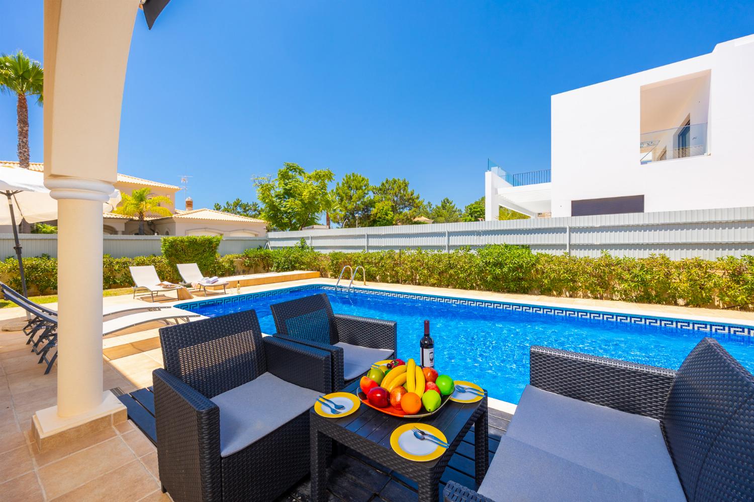 Sheltered terrace area