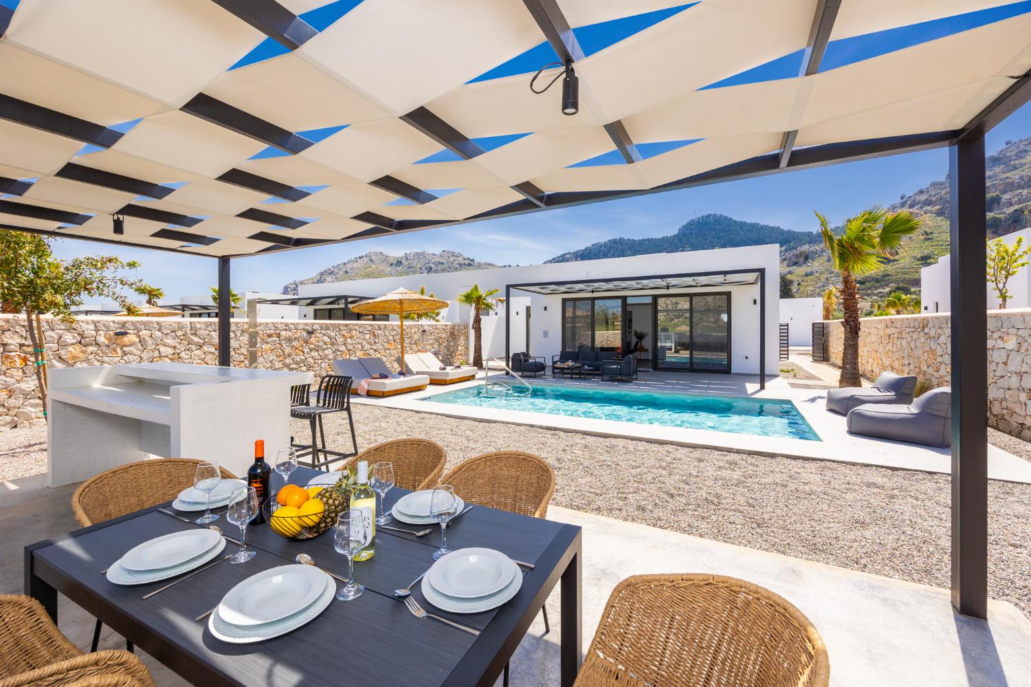 Sheltered terrace area
