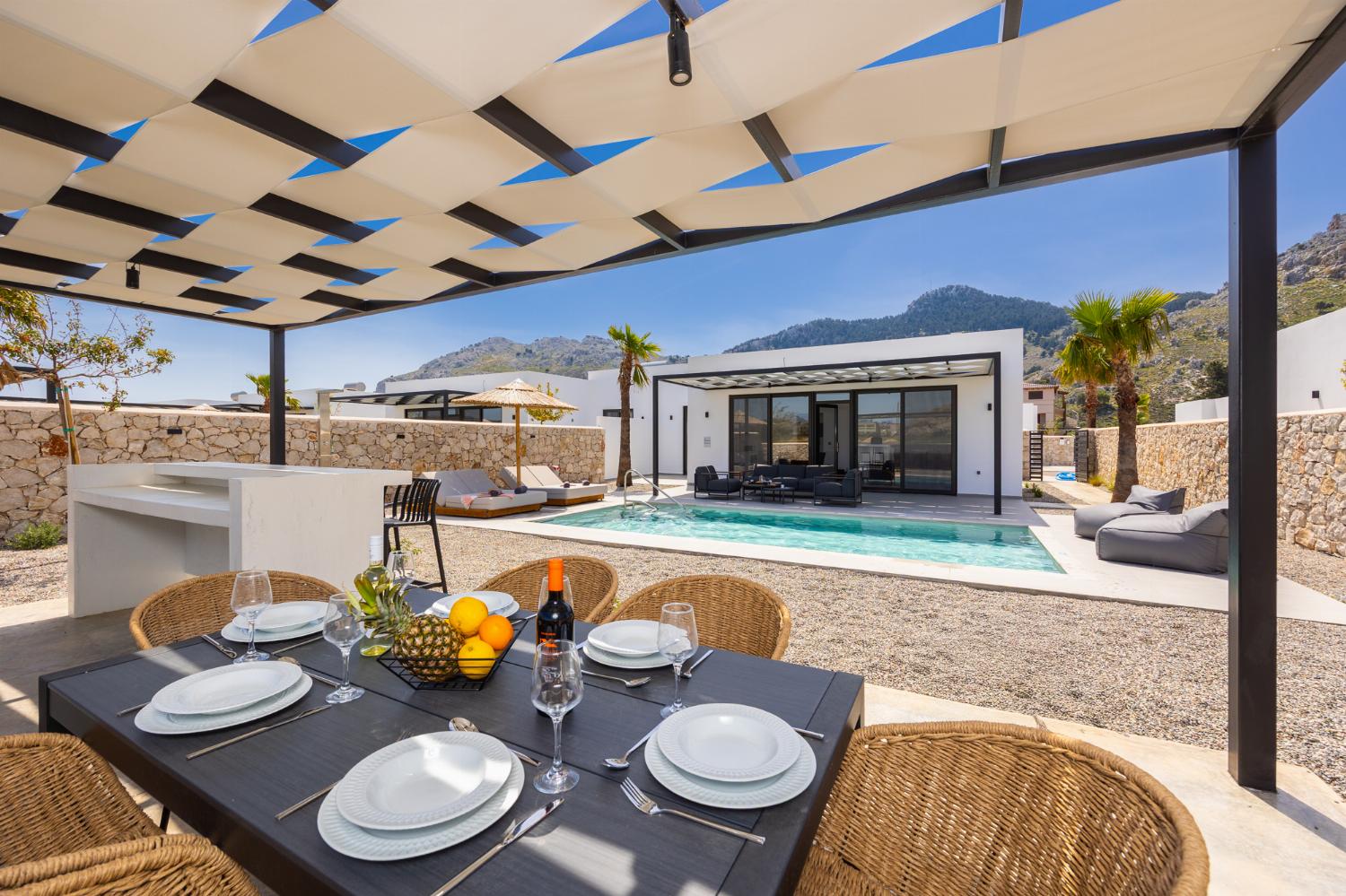 Sheltered terrace area