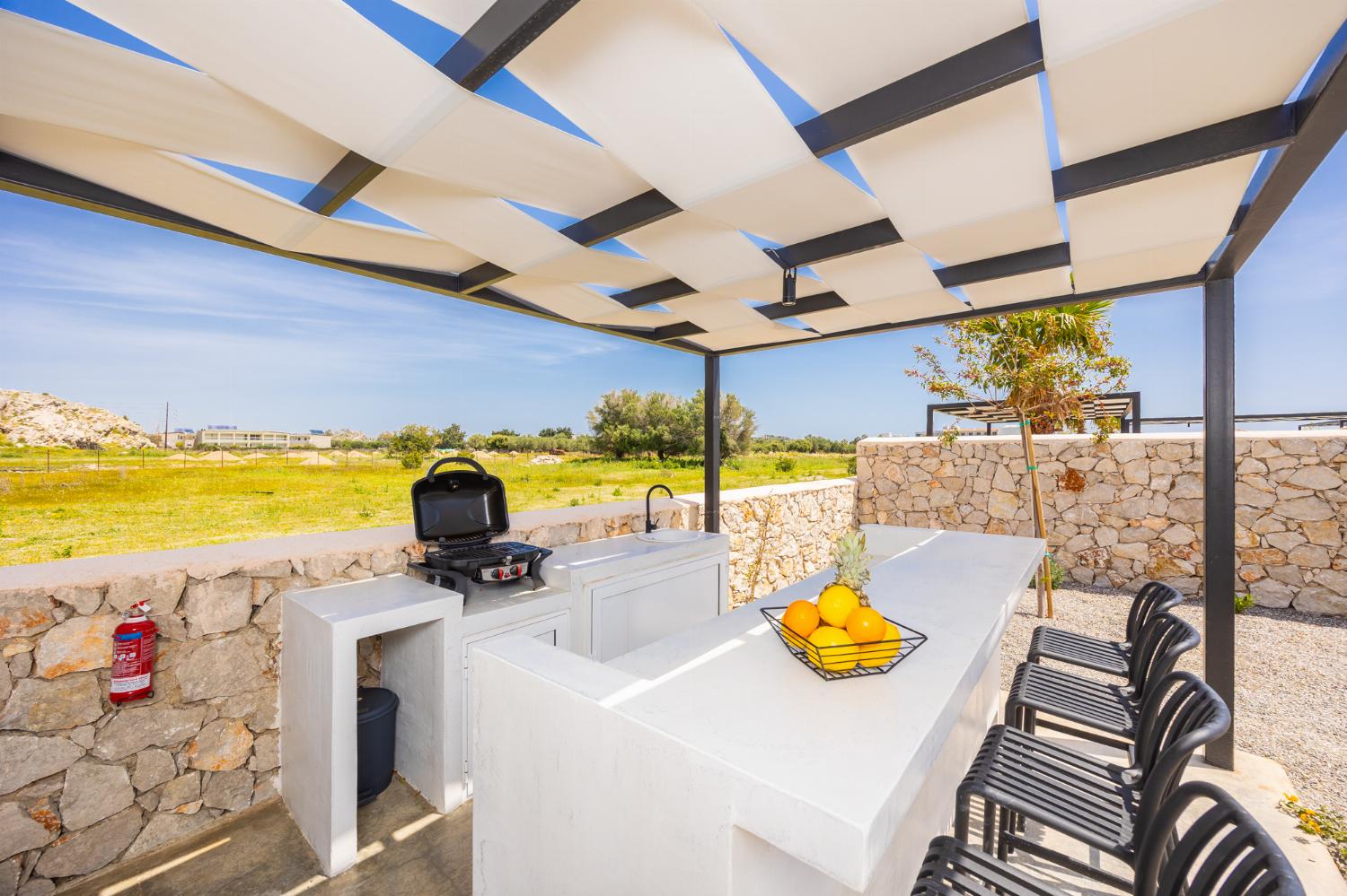 Sheltered terrace area