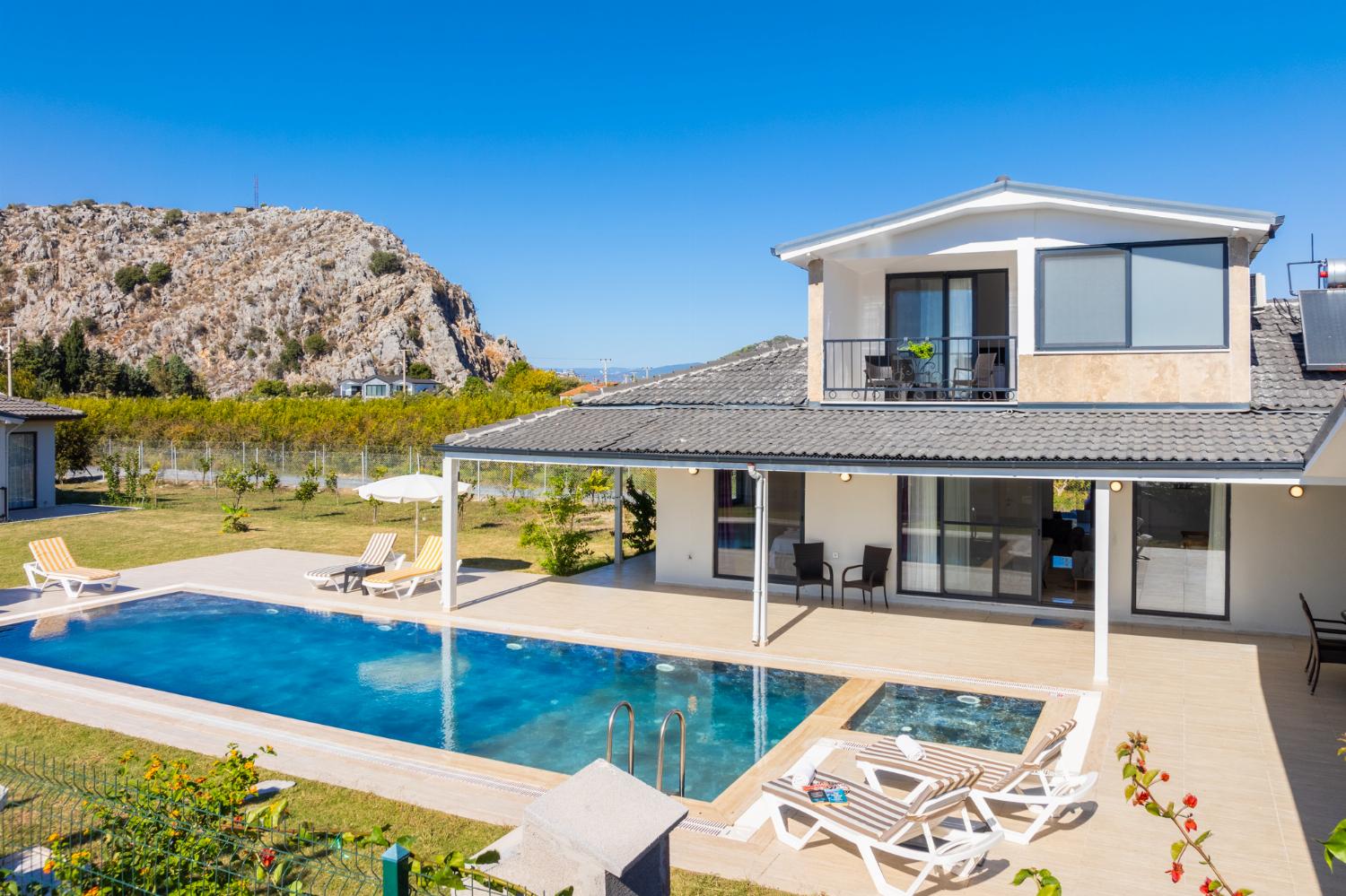 Aerial view of villa