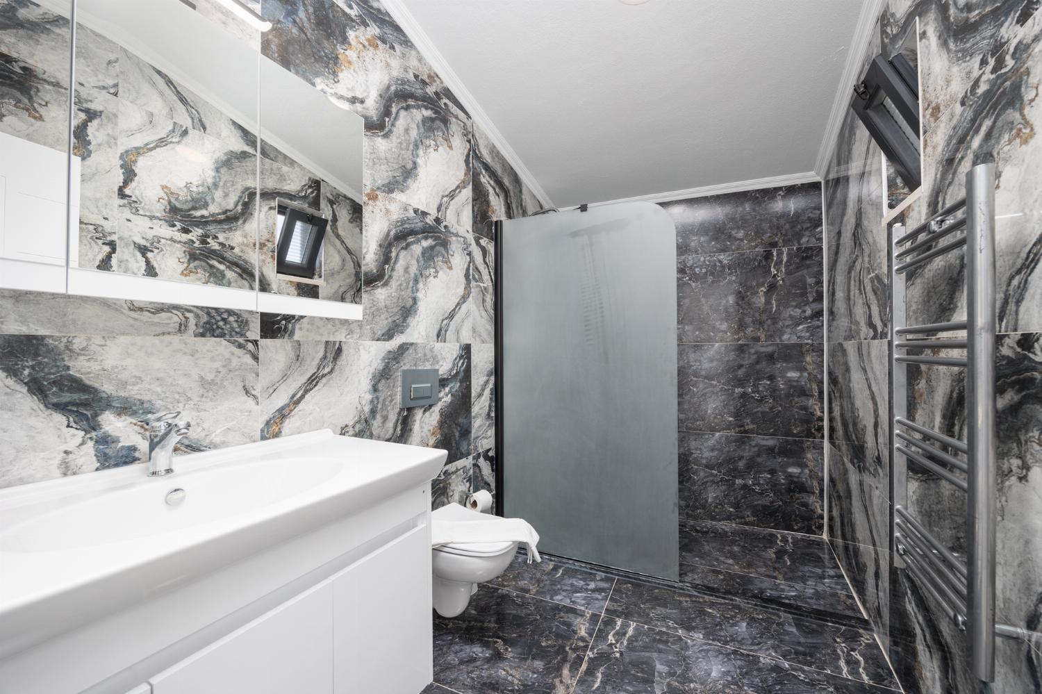 Main building: en suite bathroom with shower