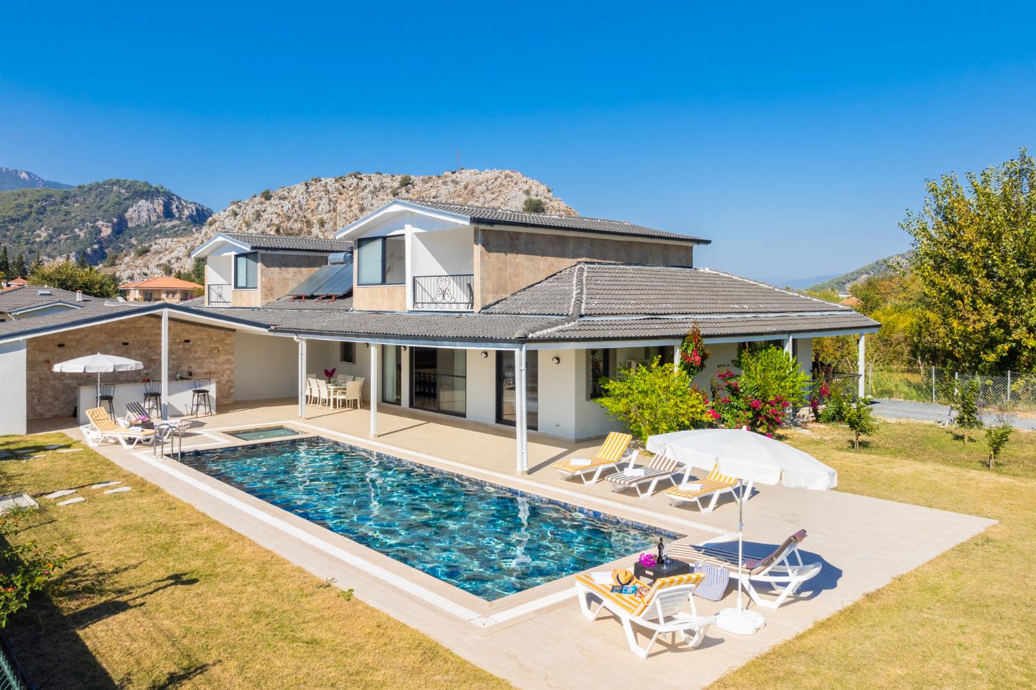 Aerial view of villa