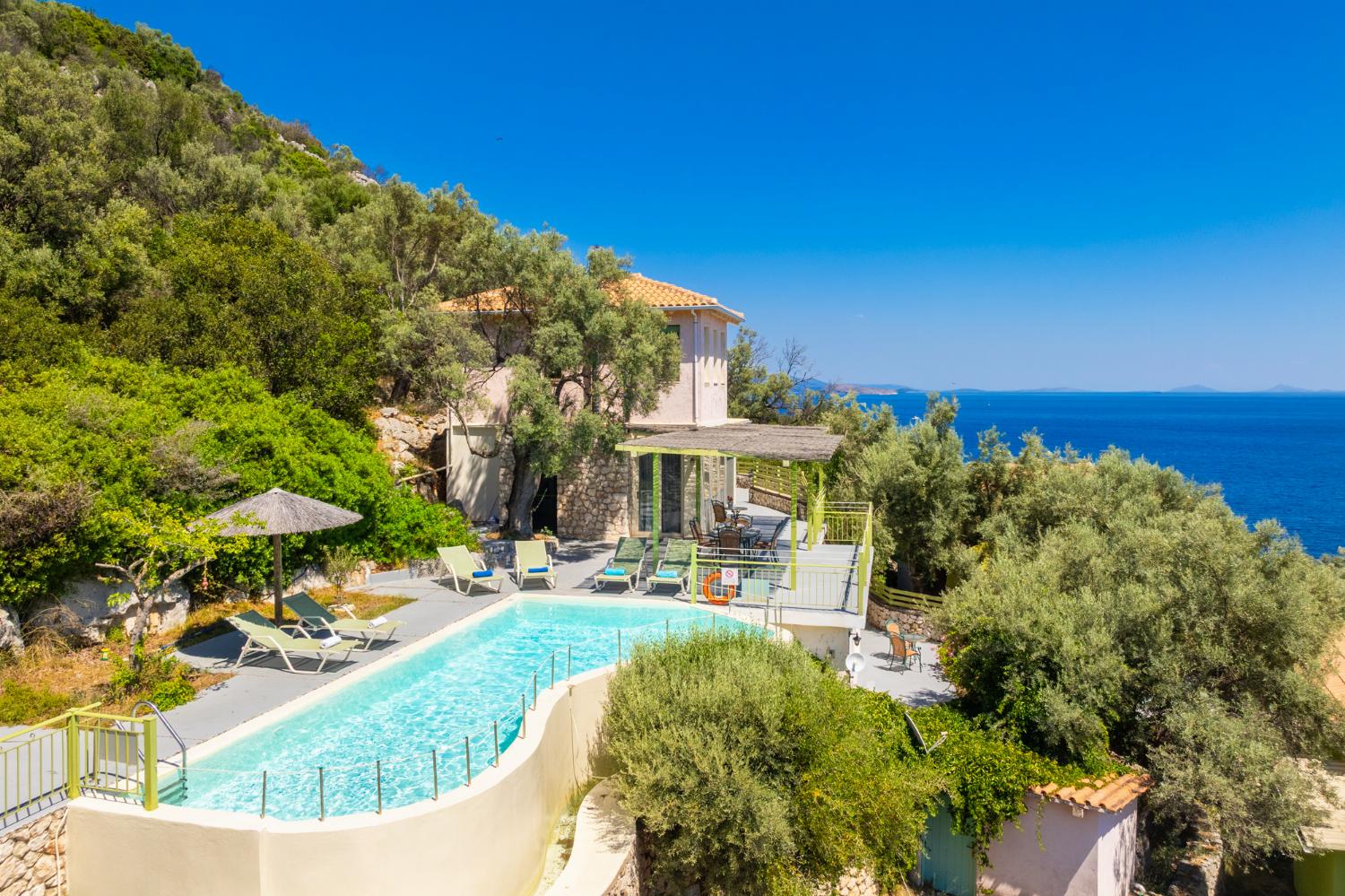 Beautiful villa with private pool and terrace with sea views