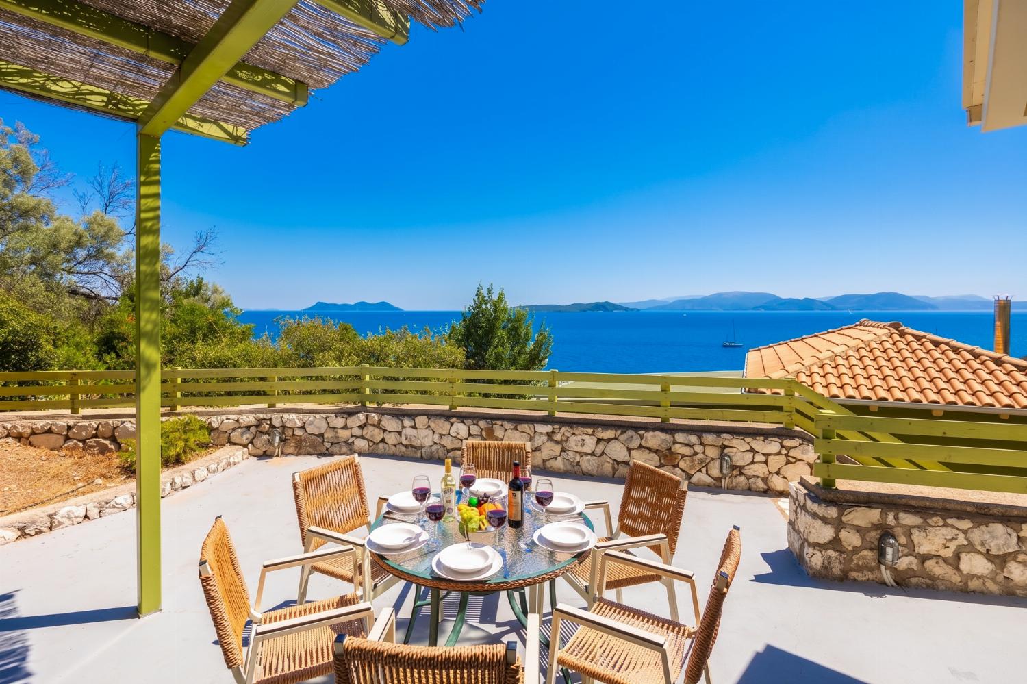 Terrace area with sea views