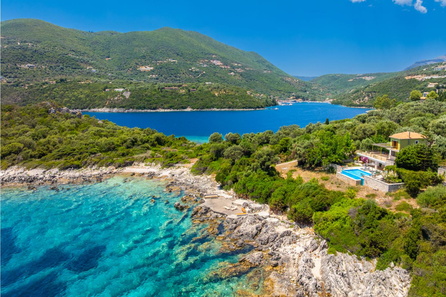 Aerial view of vila