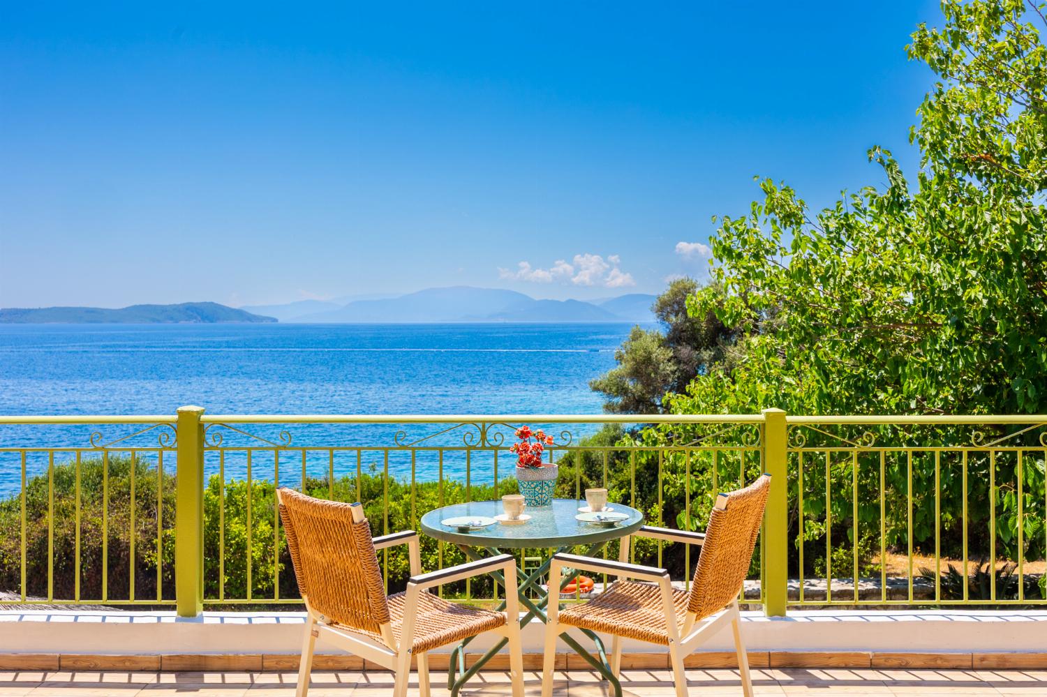 Terrace area with sea views