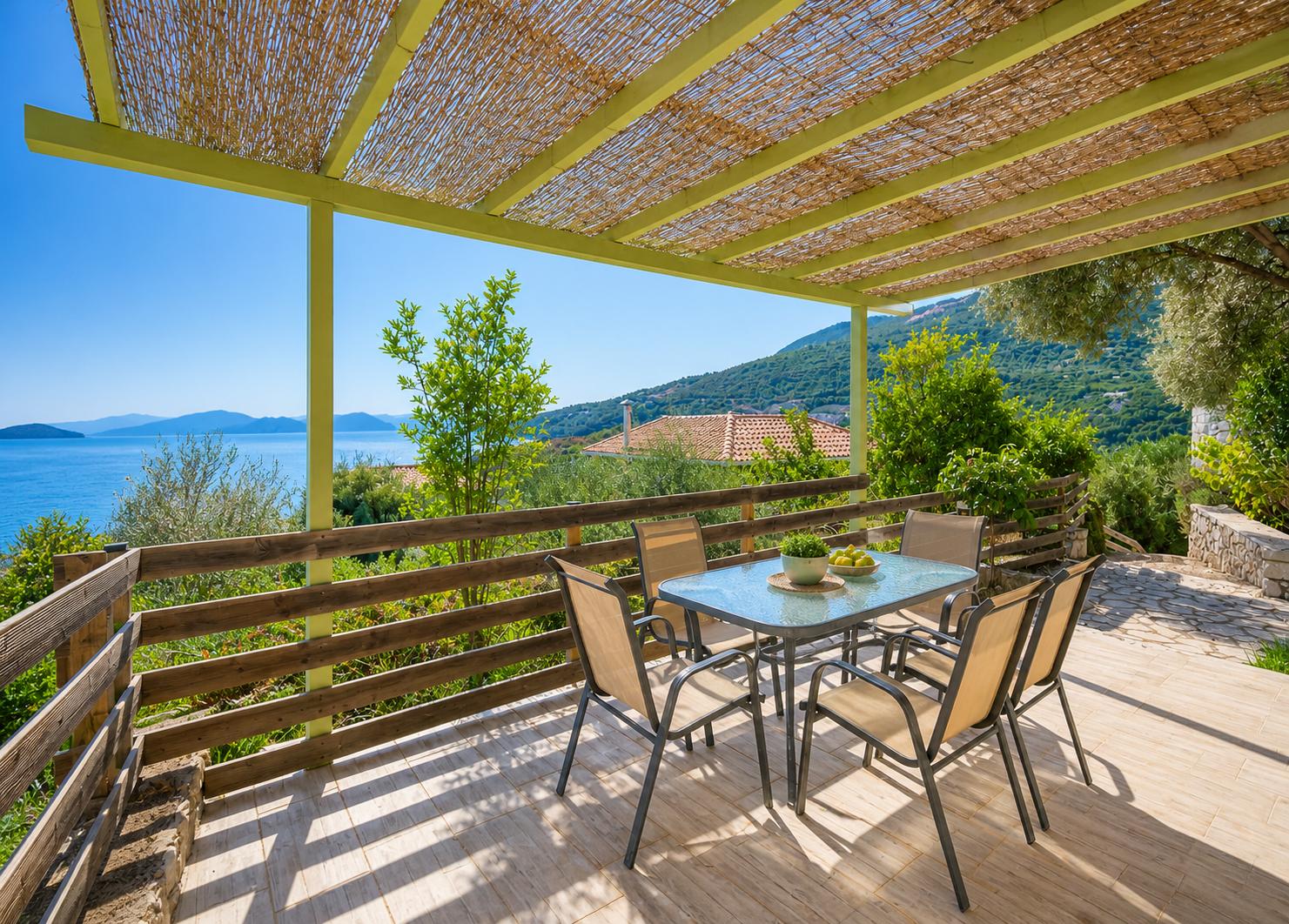 ,Villa Maistro, Lefkada – Terrace Dining View