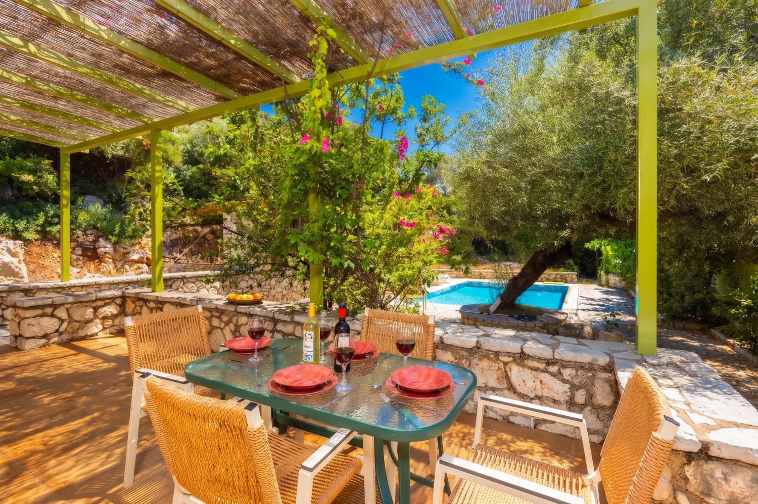 Sheltered terrace area