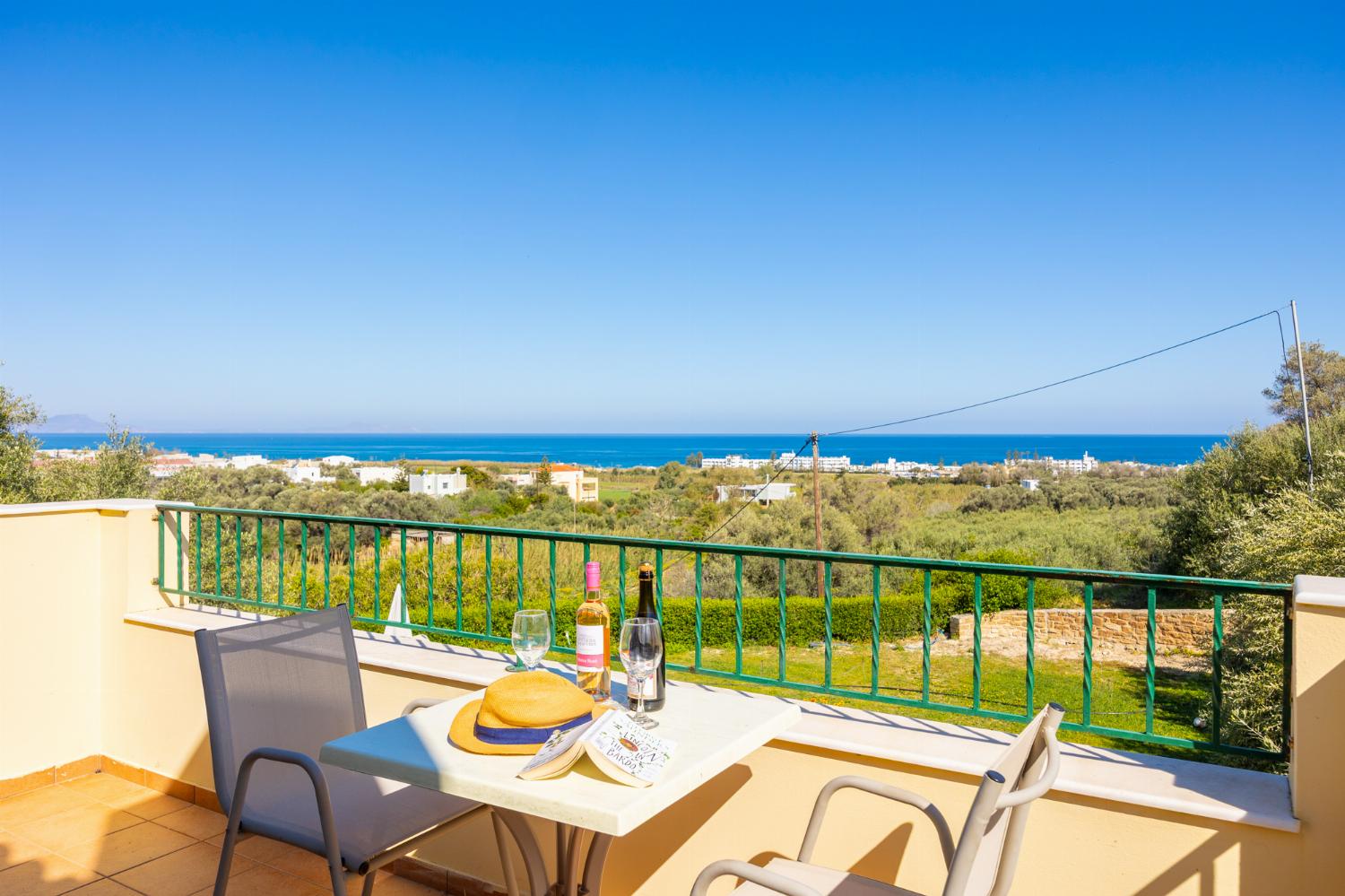 Balcony with sea views
