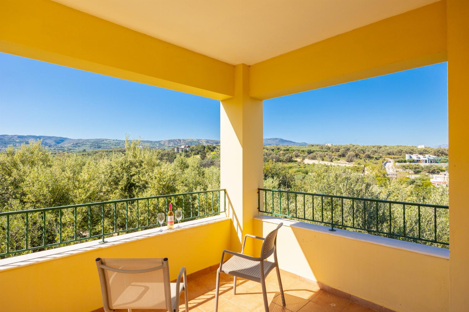 Sheltered balcony area