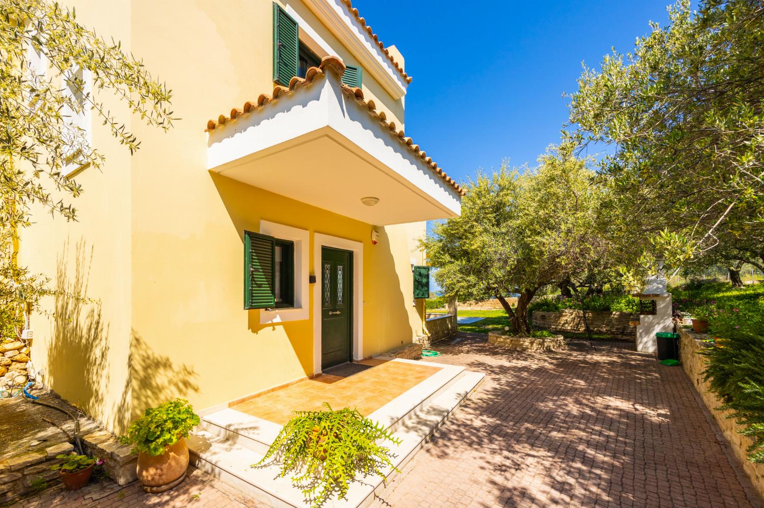 Entrance to villa