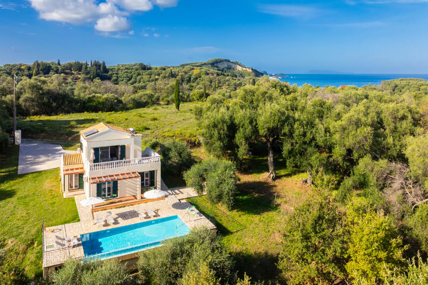 Beautiful villa with private pool and terrace with sea views