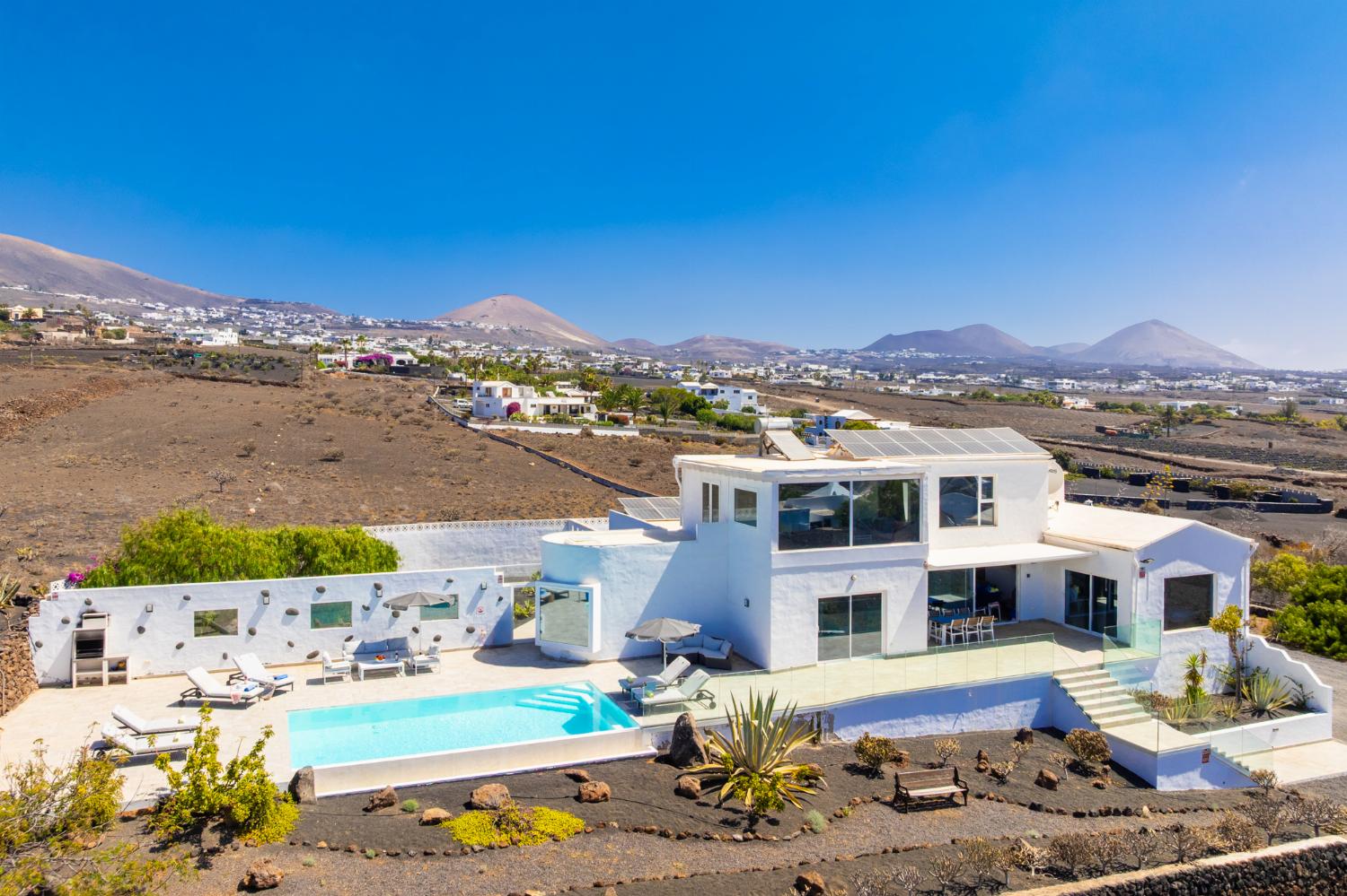 Beautiful villa with private pool, terrace, and garden with panoramic sea views