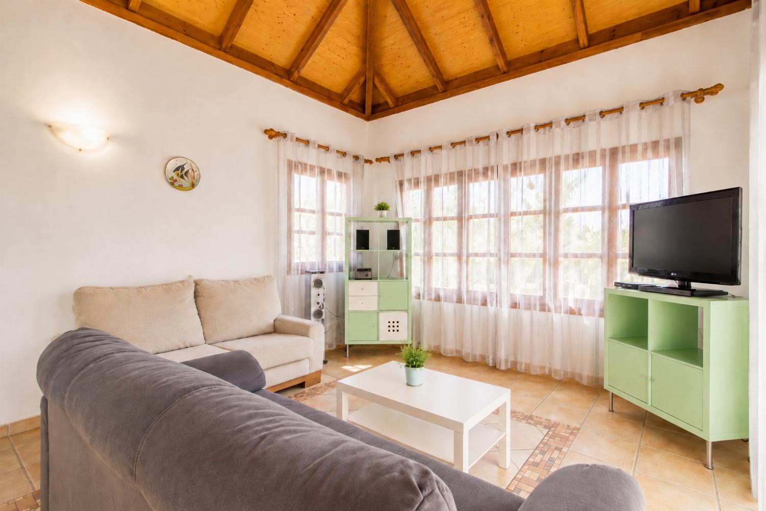 Living room with sofas, WiFi internet, and satellite TV
