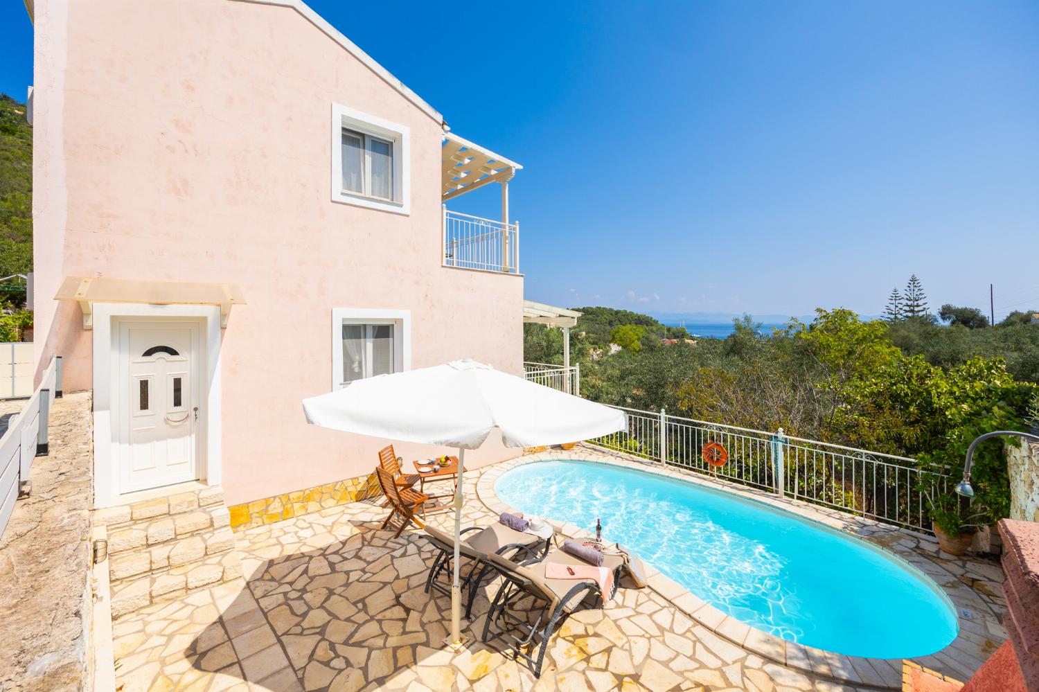 Beautiful villa with private pool and terrace with sea views