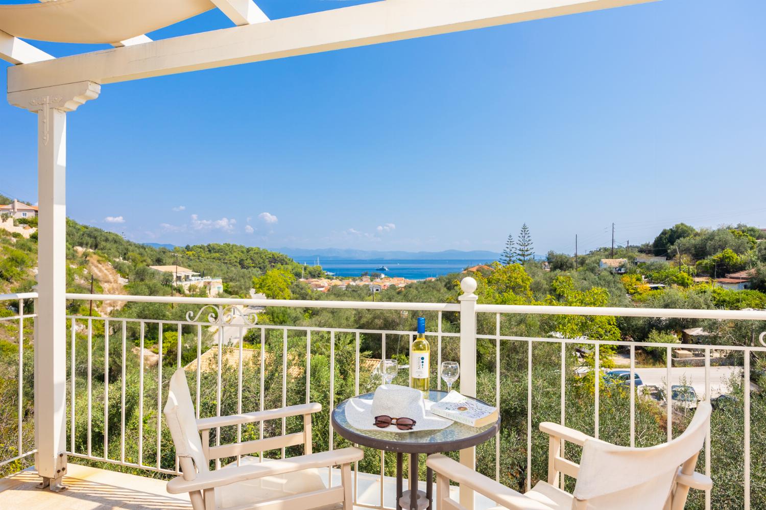 Balcony with sea views