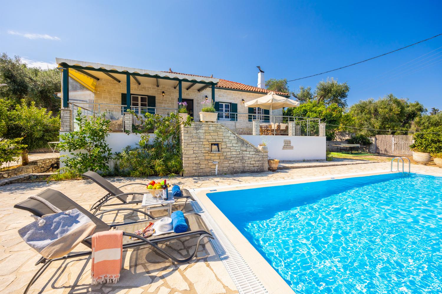 Beautiful villa with private pool and terrace with sea views