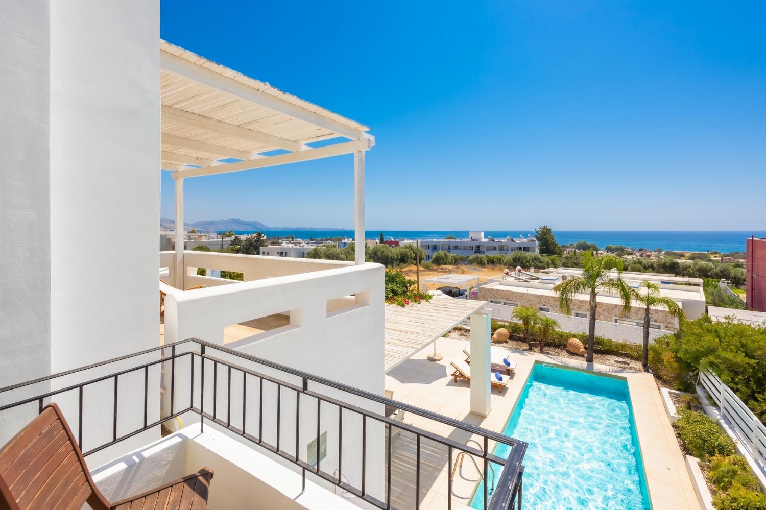 Balcony area with sea views