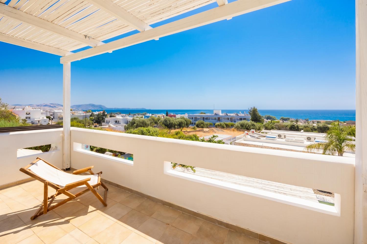 Balcony area with sea views