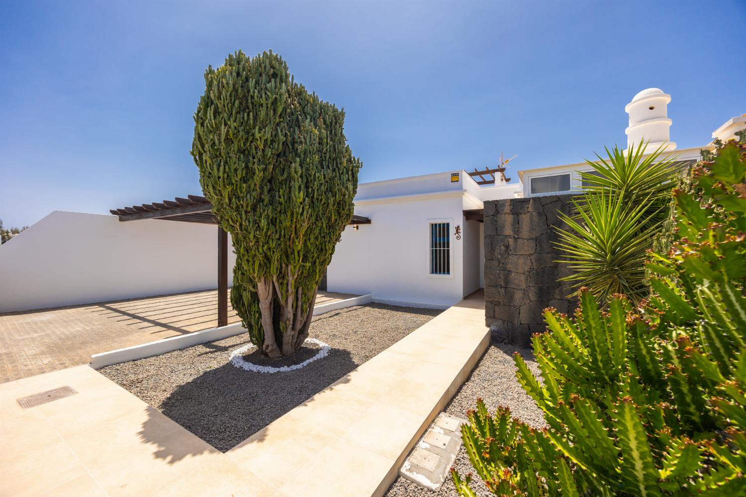 Entrance to villa