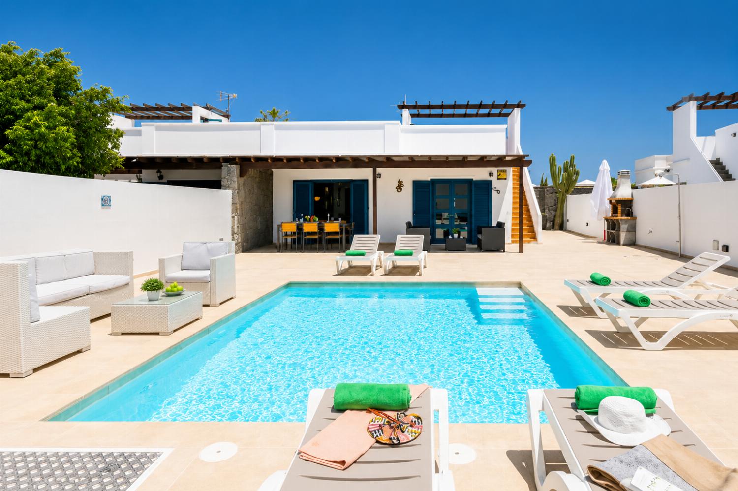 ,Beautiful villa with private pool and terrace