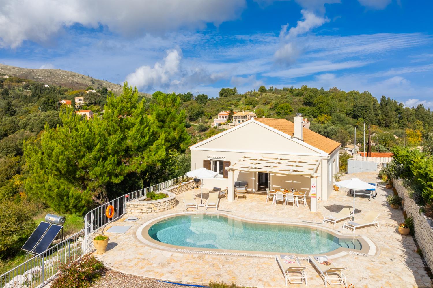 Beautiful villa with private pool and terrace with views