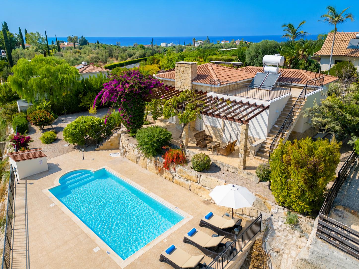 ,Beautiful villa with private pool and terrace