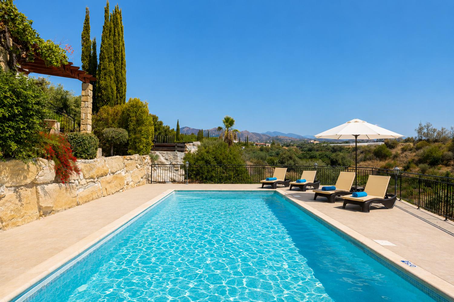 Private pool and terrace