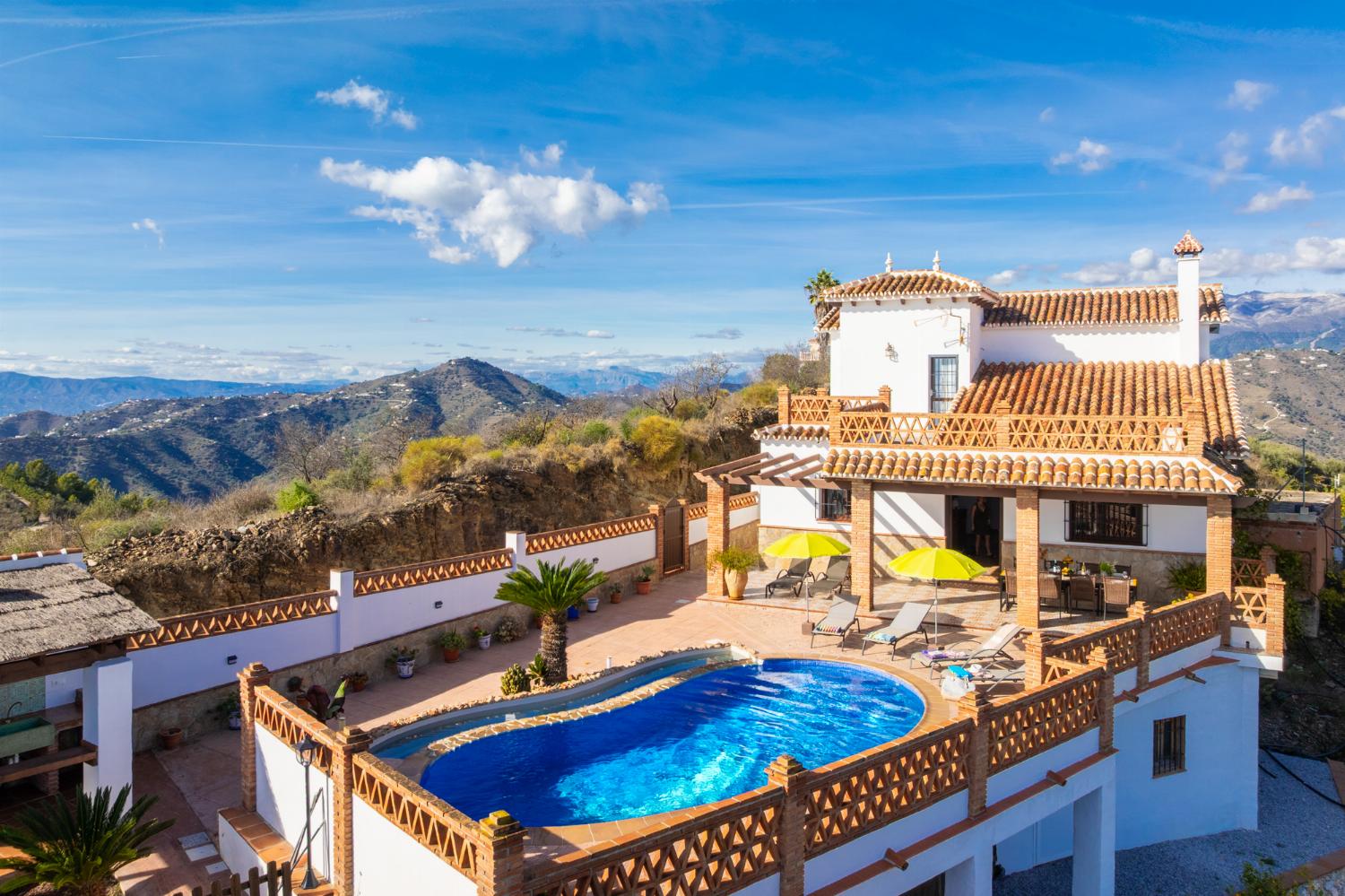 Beautiful villa with private pool and terrace with panoramic sea views