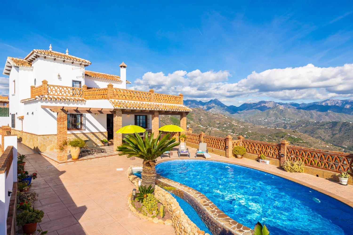 Beautiful villa with private pool and terrace with panoramic sea views
