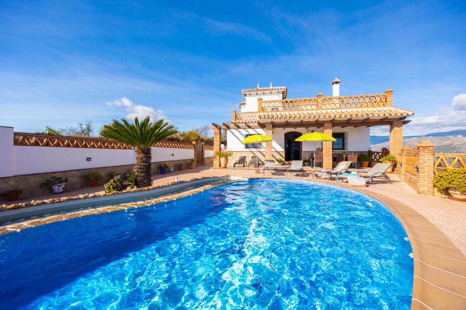 Beautiful villa with private pool and terrace with panoramic sea views