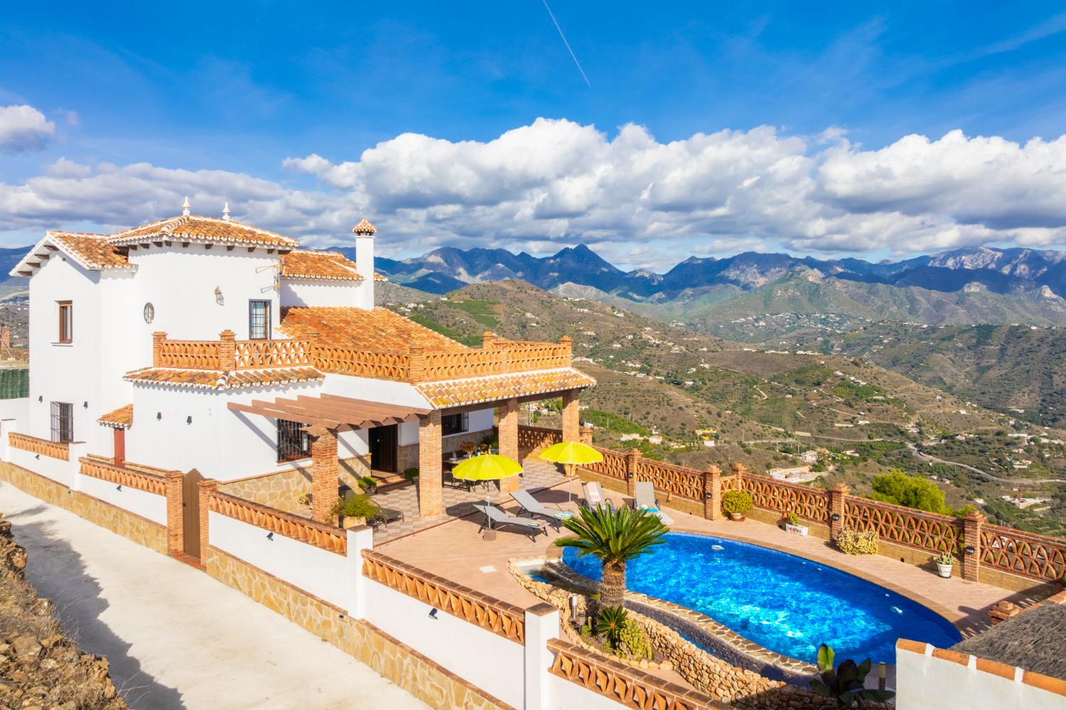 Beautiful villa with private pool and terrace with panoramic sea views